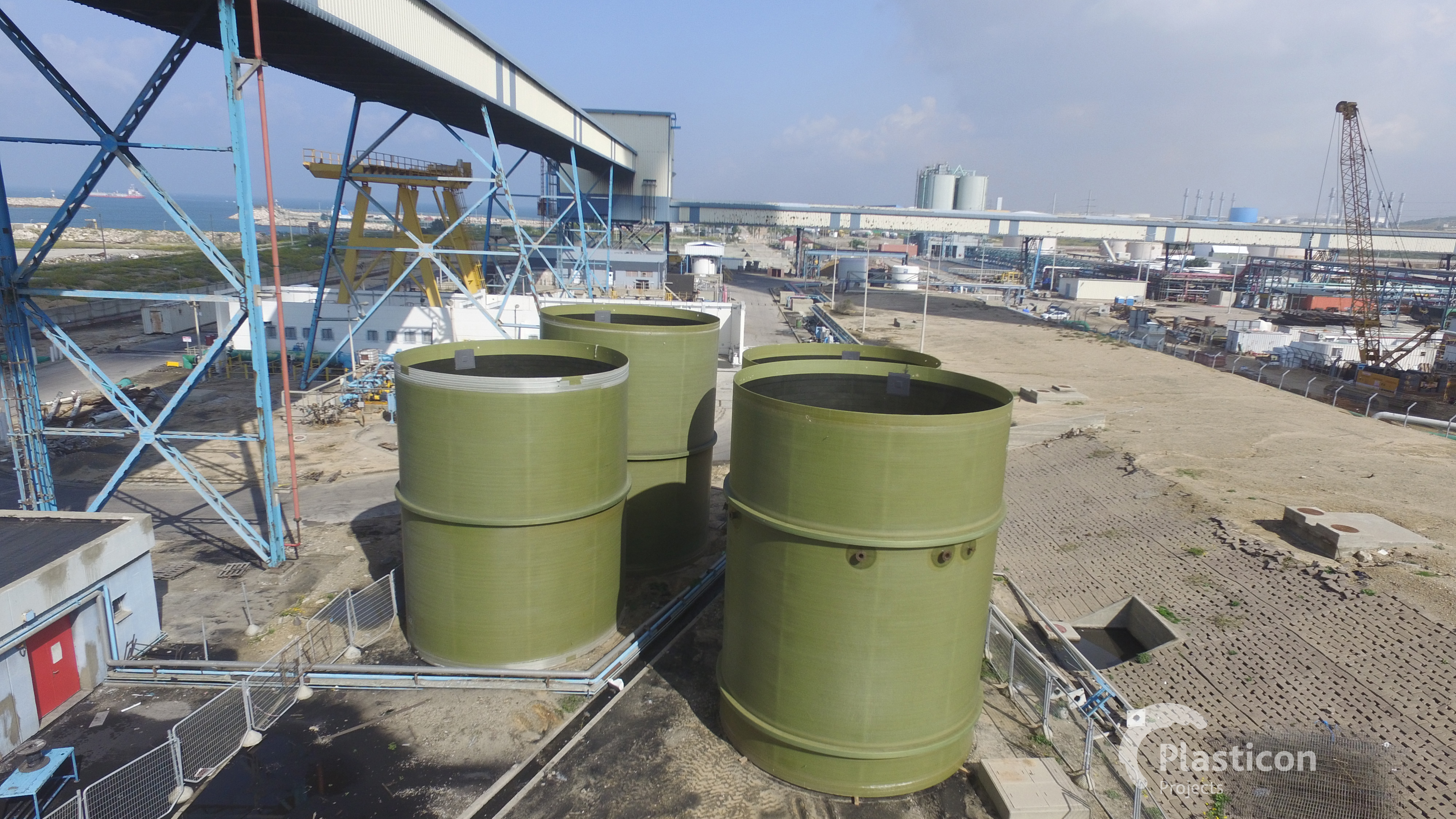 Plasticon Projects - FRP Chimney Duct Storage