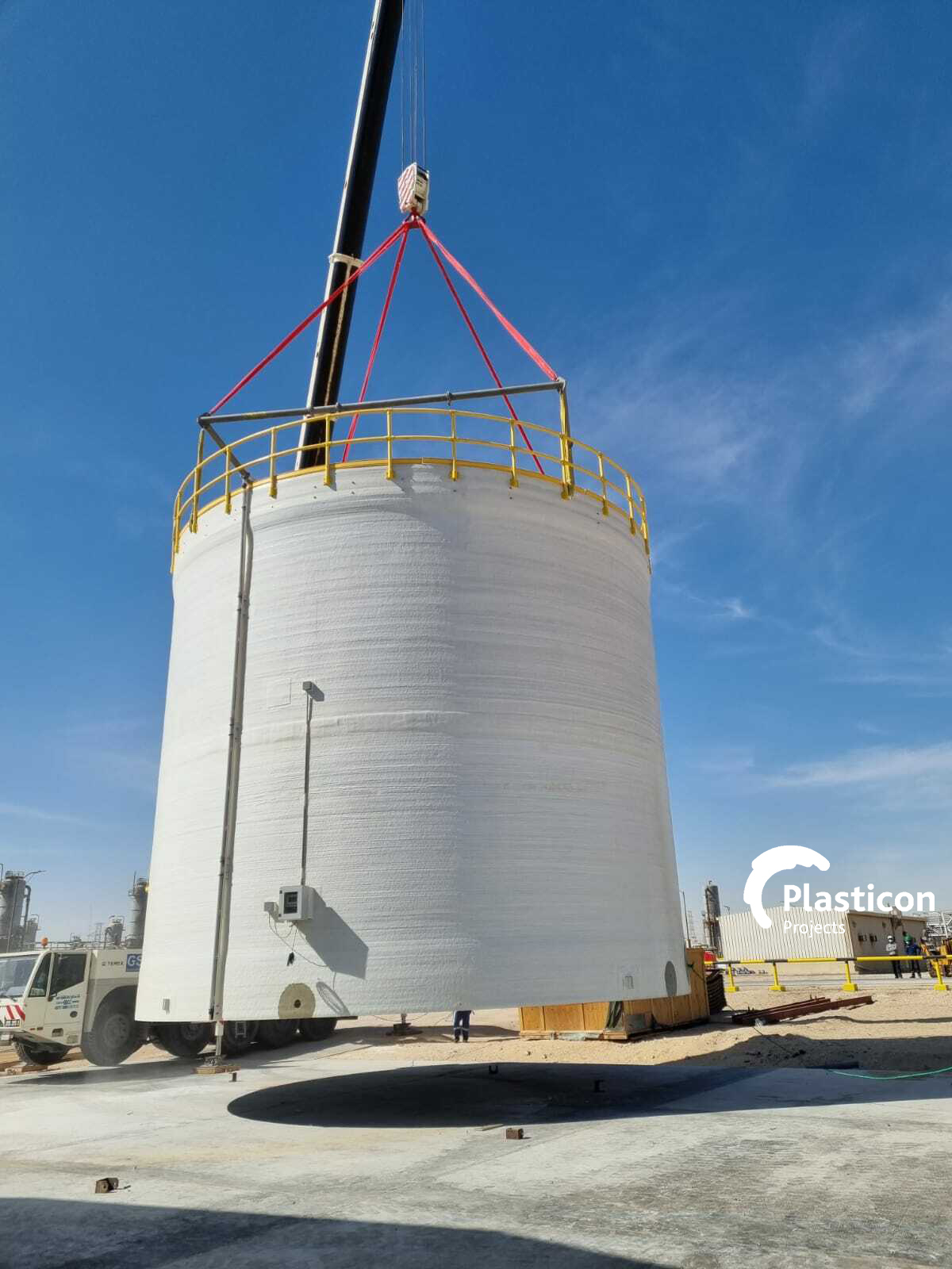 Plasticon Projects - FRP Storage Tank
