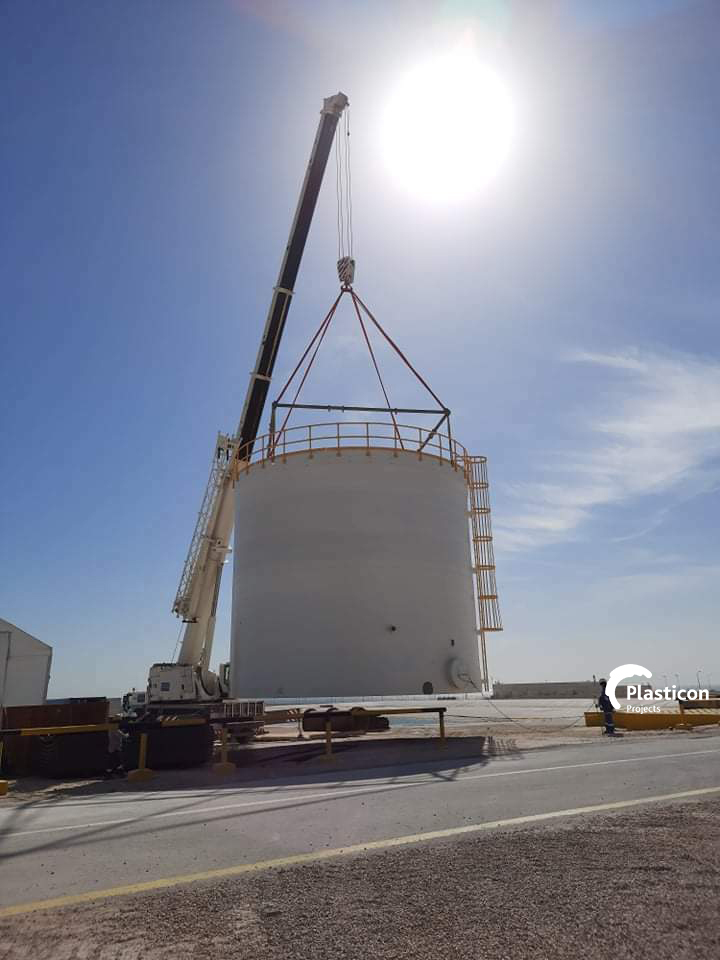Plasticon Projects - FRP Storage Tank