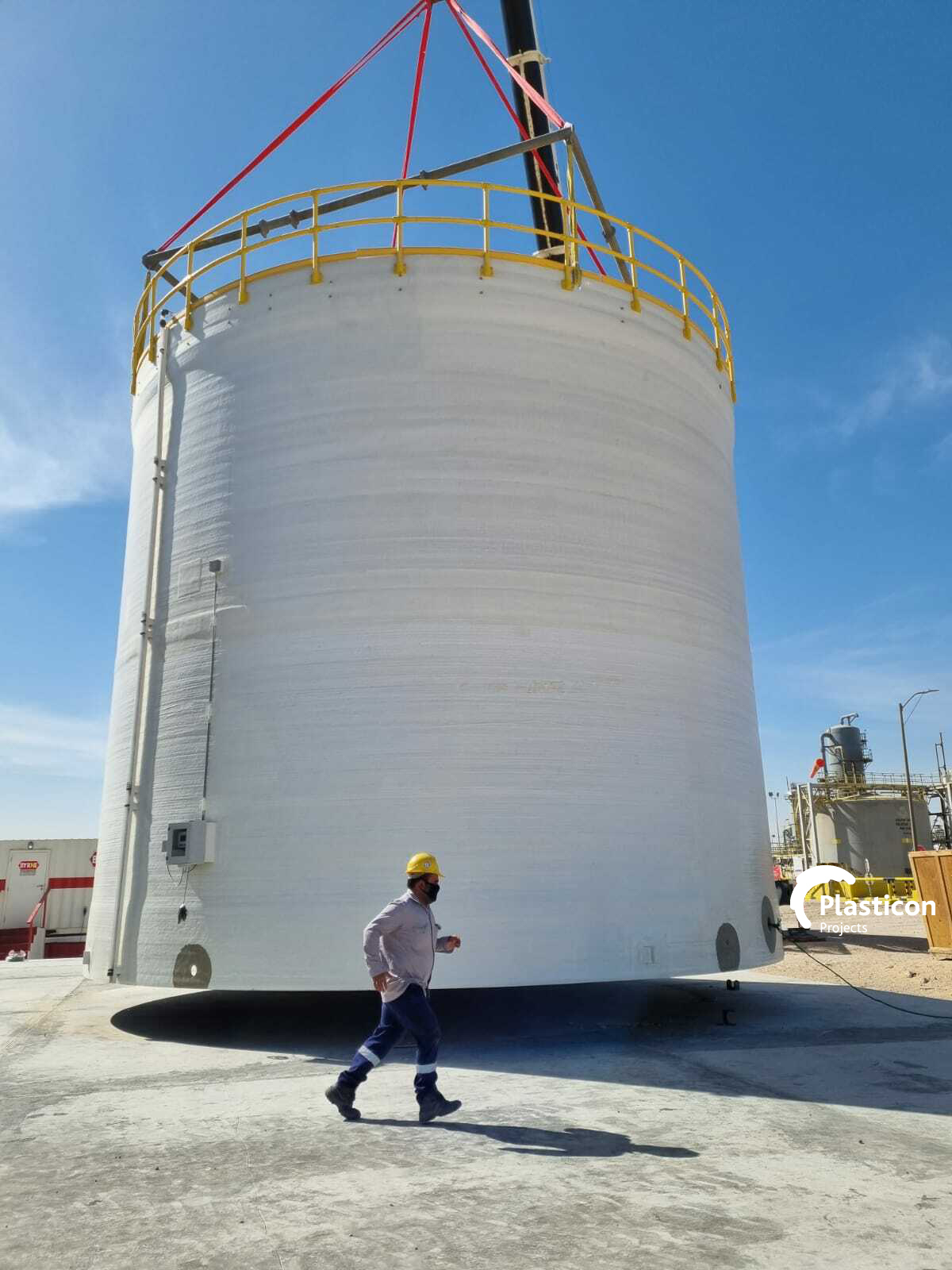 Plasticon Projects - FRP Storage Tank