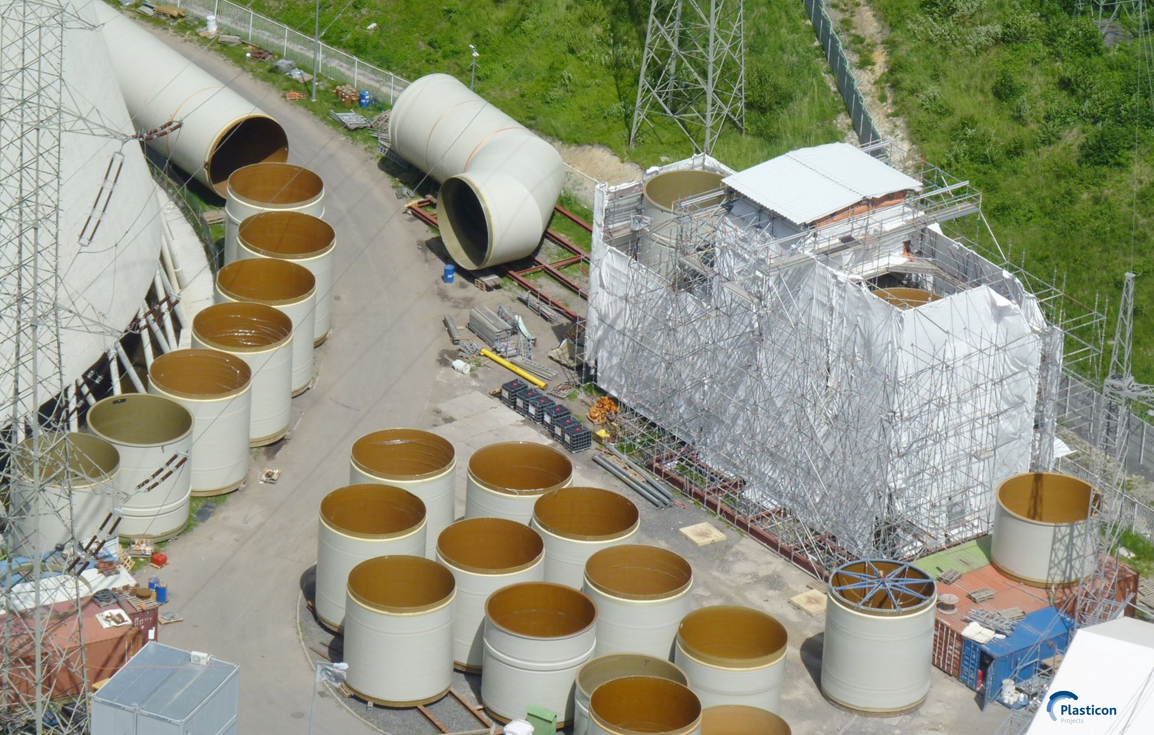 Plasticon Projects - FRP Field Fabrication