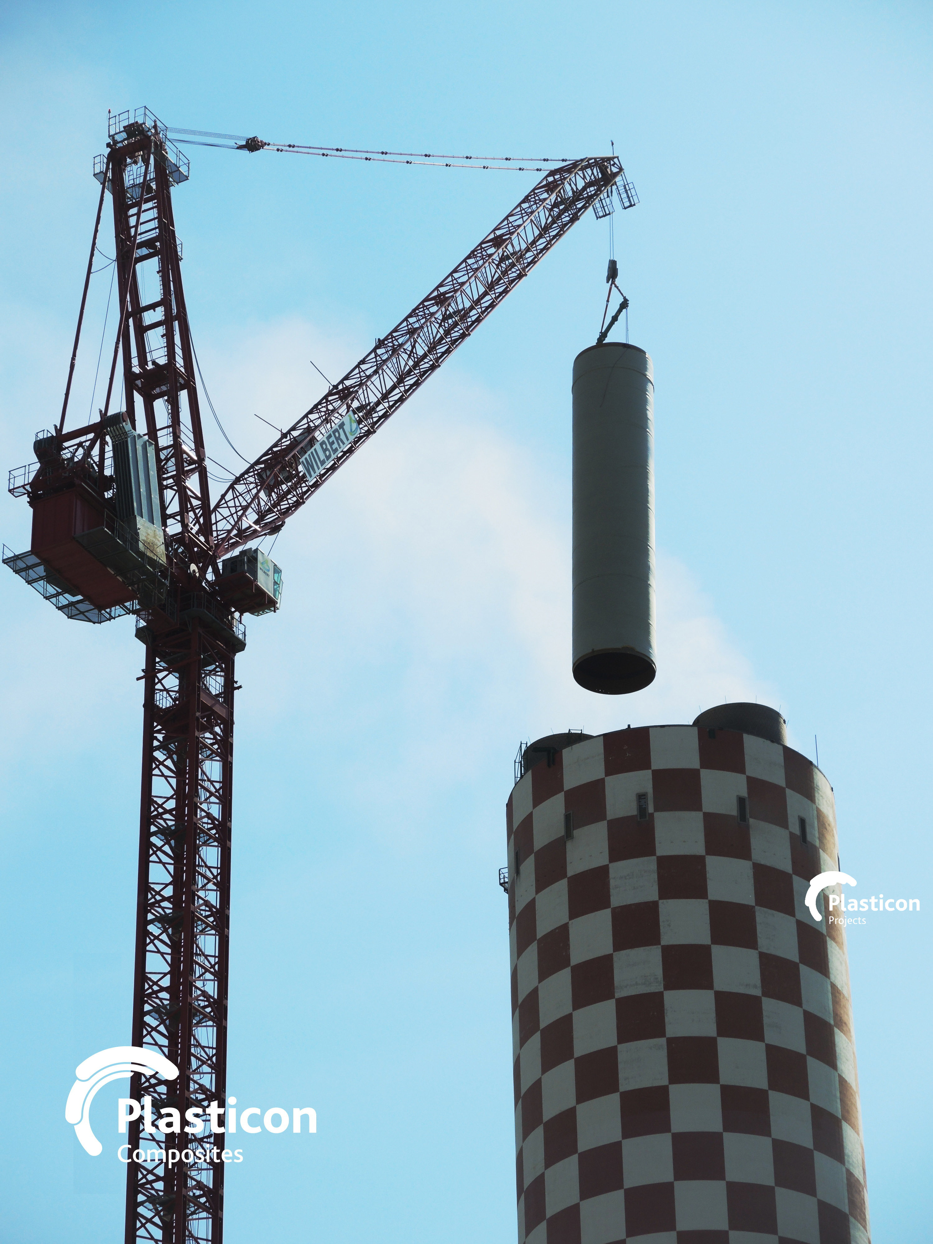 Plasticon Projects - FRP Stack Installation